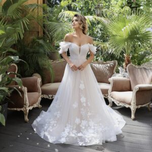 Rochie de mireasa A line Gardenia 4 scaled 1