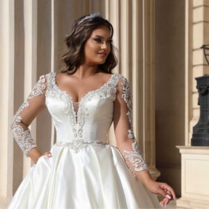 Rochie de mireasa A line Glaciar 2 scaled 1