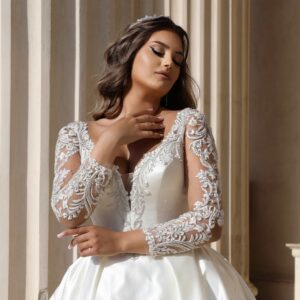 Rochie de mireasa A line Glaciar 4 scaled 1