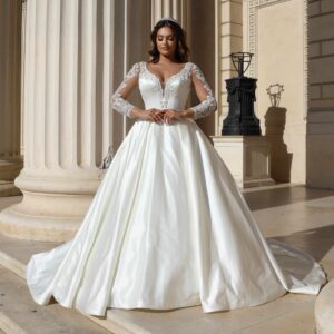 Rochie de mireasa A line Glaciar 5 scaled 1