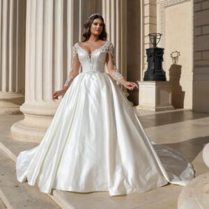 Rochie de mireasa A line Glaciar 7 scaled 1