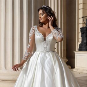 Rochie de mireasa A line Glaciar 8 scaled 1