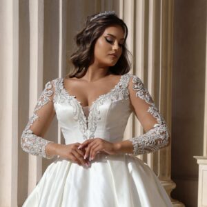 Rochie de mireasa A line Glaciar 9 scaled 1