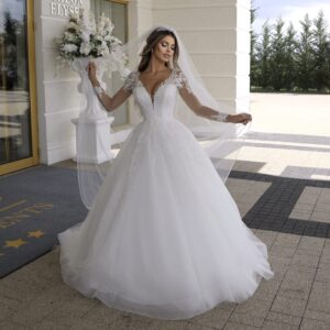 Rochie de mireasa A line Gloriana 4 scaled 1