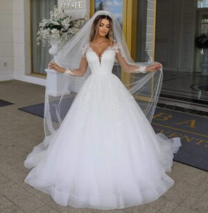 Rochie de mireasa A line Gloriana scaled 1