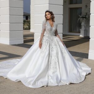 Rochie mireasa printesa Gaga 7 scaled 1
