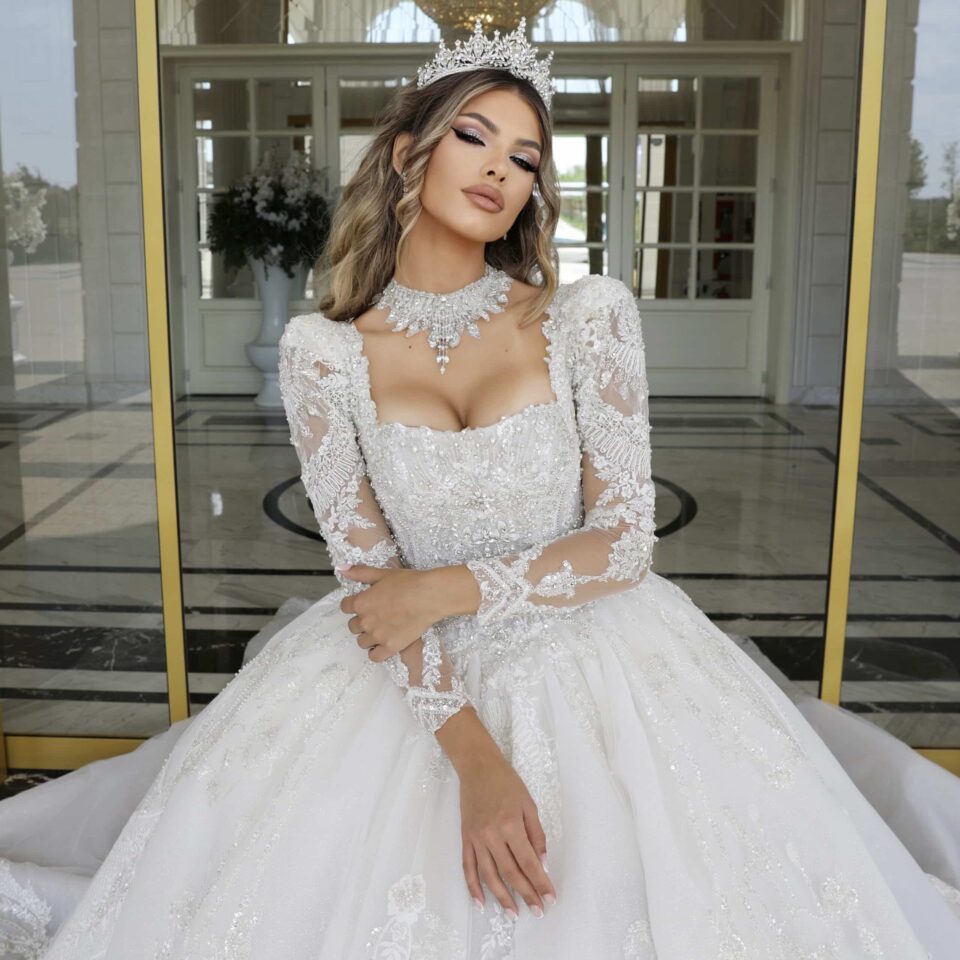 Rochie mireasa printesa Giselle 2 scaled 1