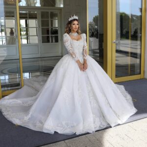 Rochie mireasa printesa Giselle 4 scaled 1