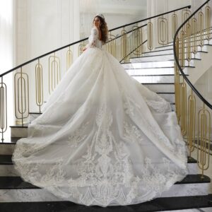 Rochie mireasa printesa Giselle 5 scaled 1