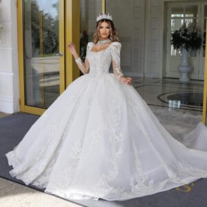 Rochie mireasa printesa Giselle 6 scaled 1