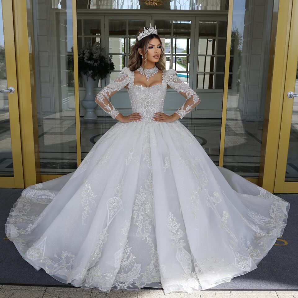 Rochie mireasa printesa Giselle scaled 1