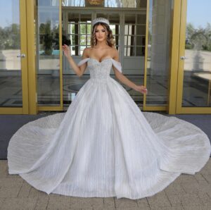 Rochie mireasa printesa Glamour scaled 1