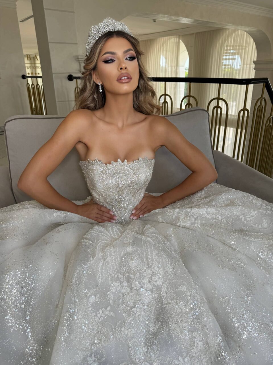 Rochie mireasa printesa Gloria 2 scaled 1