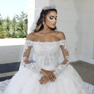 Rochie mireasa printesa Graziella 5 scaled 1