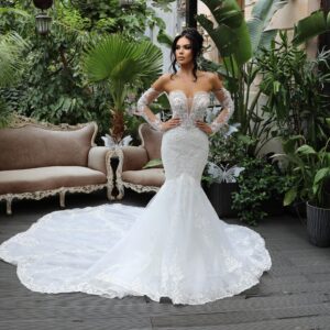 Rochie mireasa sirena Geisha 3 scaled 1