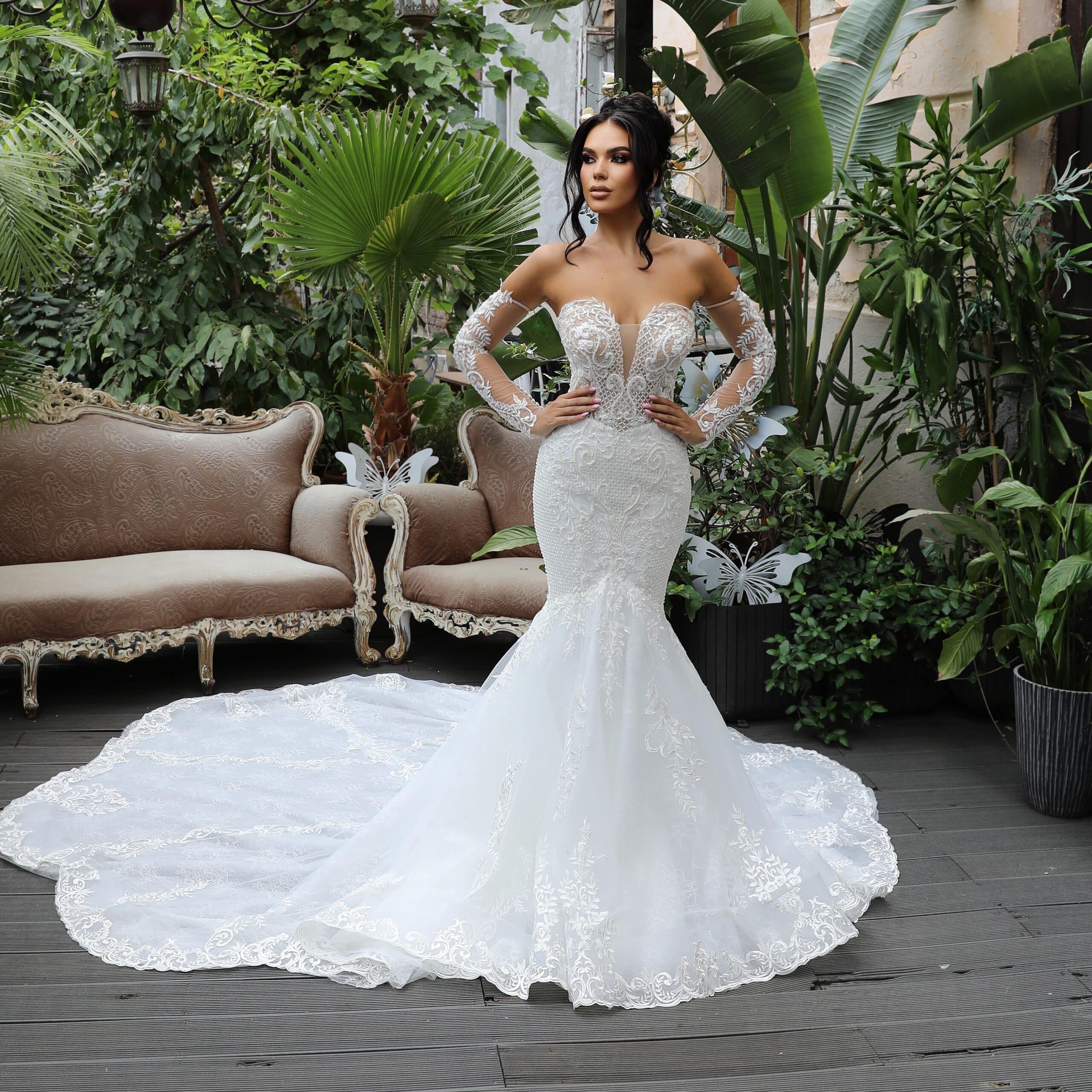 Rochie mireasa sirena Geisha 3 scaled 1