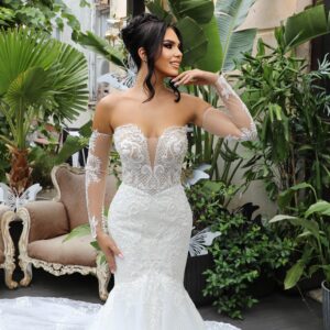 Rochie mireasa sirena Geisha 4 scaled 1