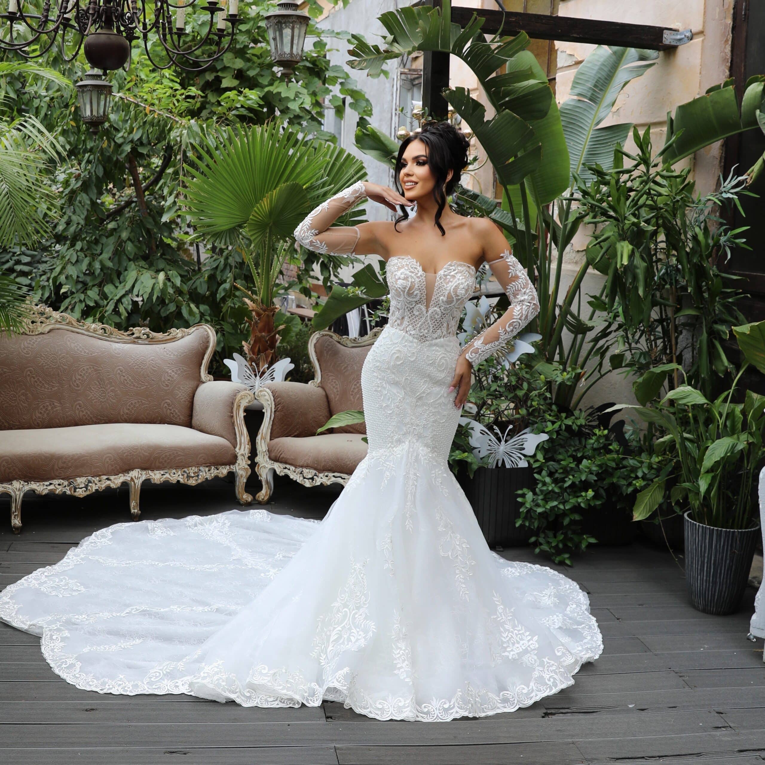 Rochie mireasa sirena Geisha scaled 1