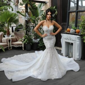 Rochie mireasa sirena Ginger scaled 1