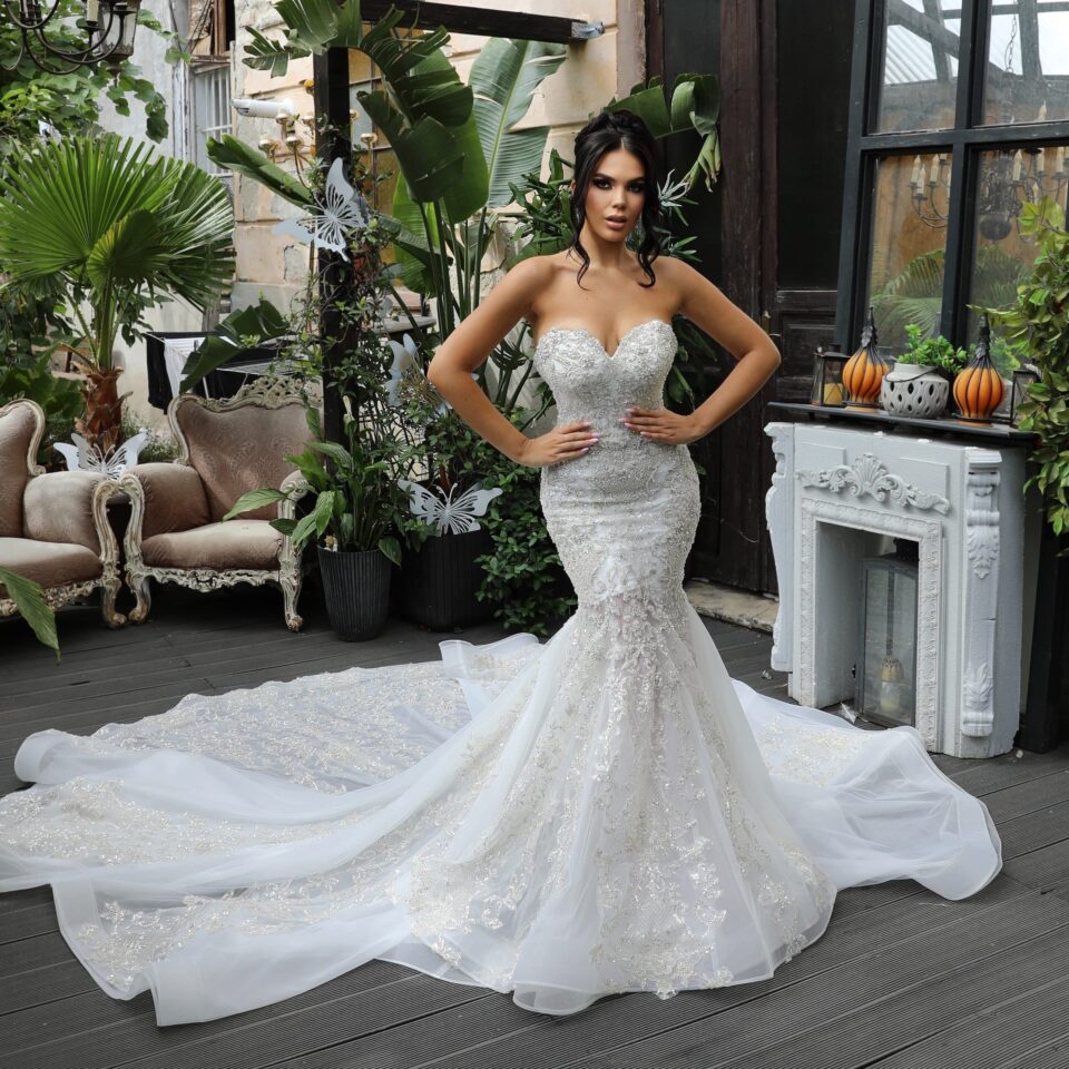 Rochie mireasa sirena Ginger scaled 1