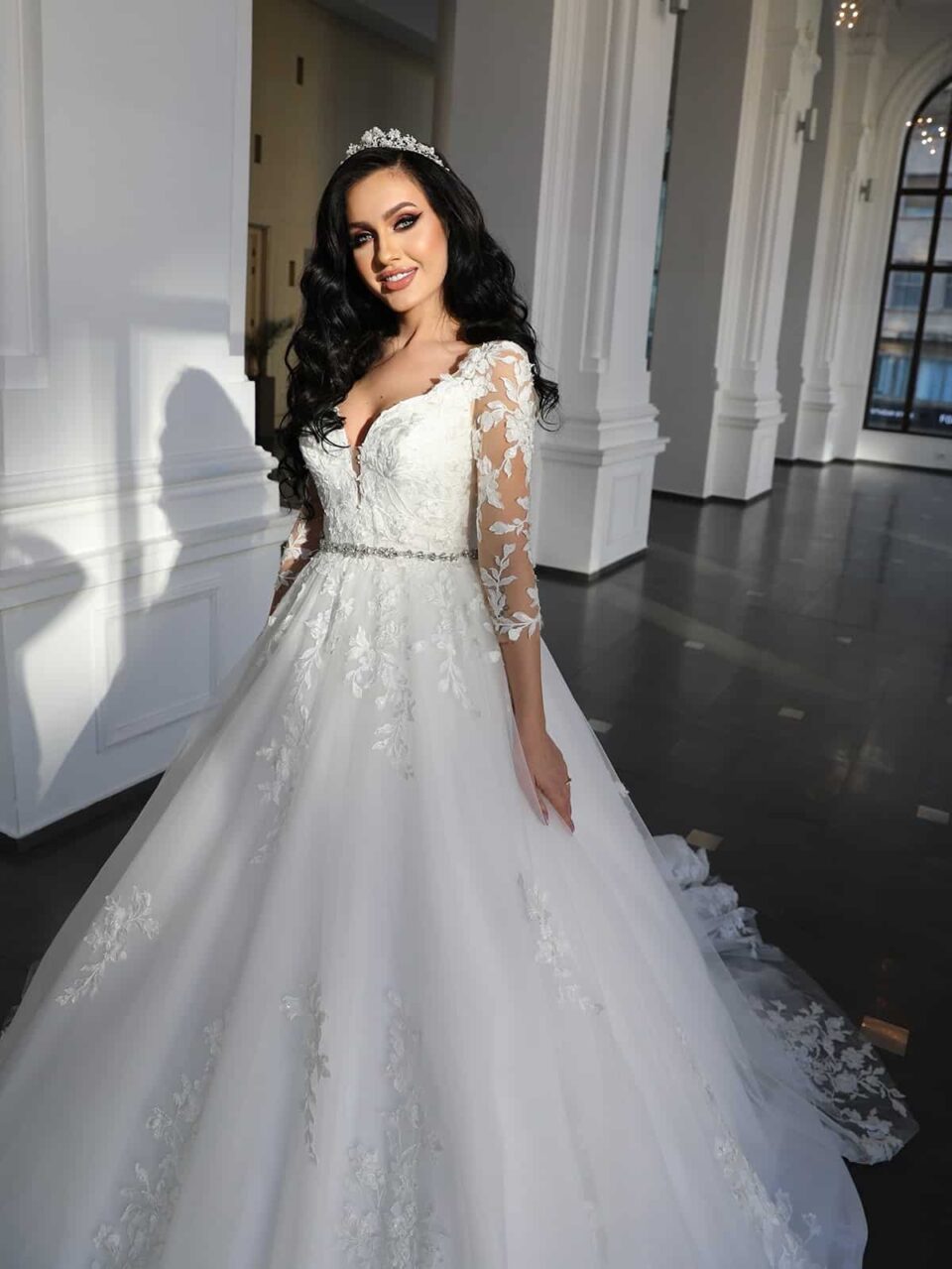 rochie de mireasa a line kiss