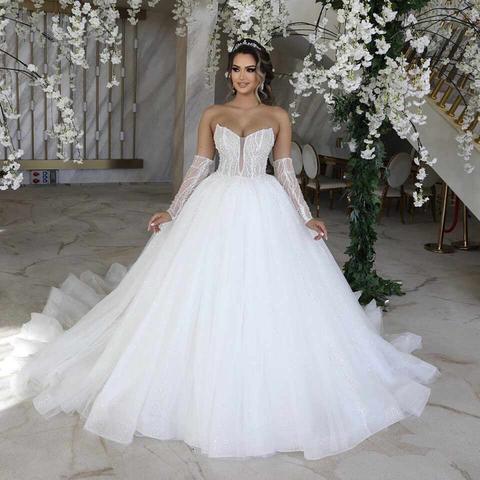rochie de mireasa eleganta abby