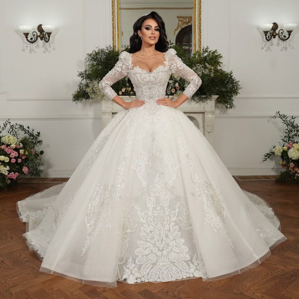 rochie de mireasa printesa 2024 agape
