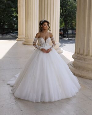 rochie de mireasa printesa aroma