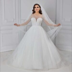 rochie de mireasa printesa cu pietre annelise