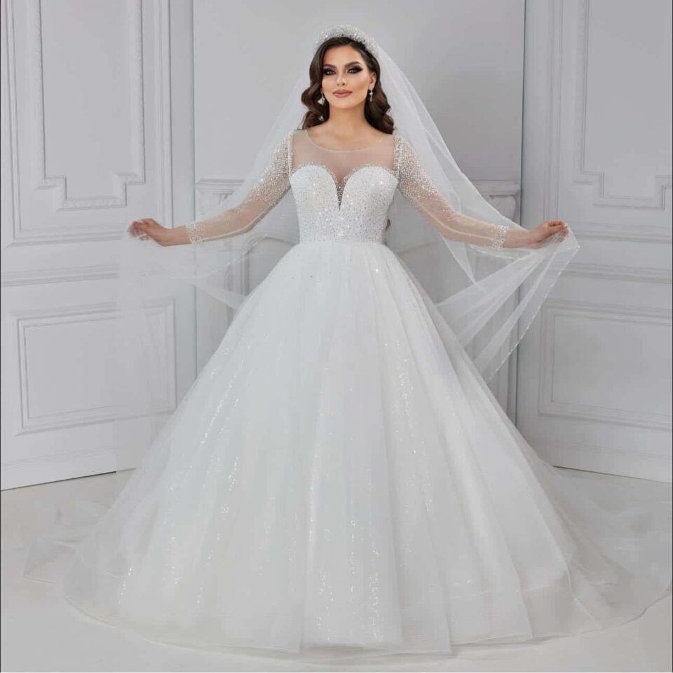rochie de mireasa printesa cu pietre annelise