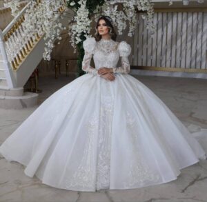 rochie de mireasa printesa cu pietre artemis