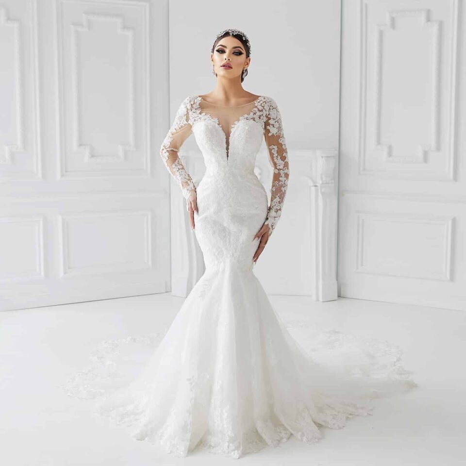 rochie de mireasa sirena 2 in 1 edith