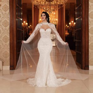 rochie de mireasa sirena amarena