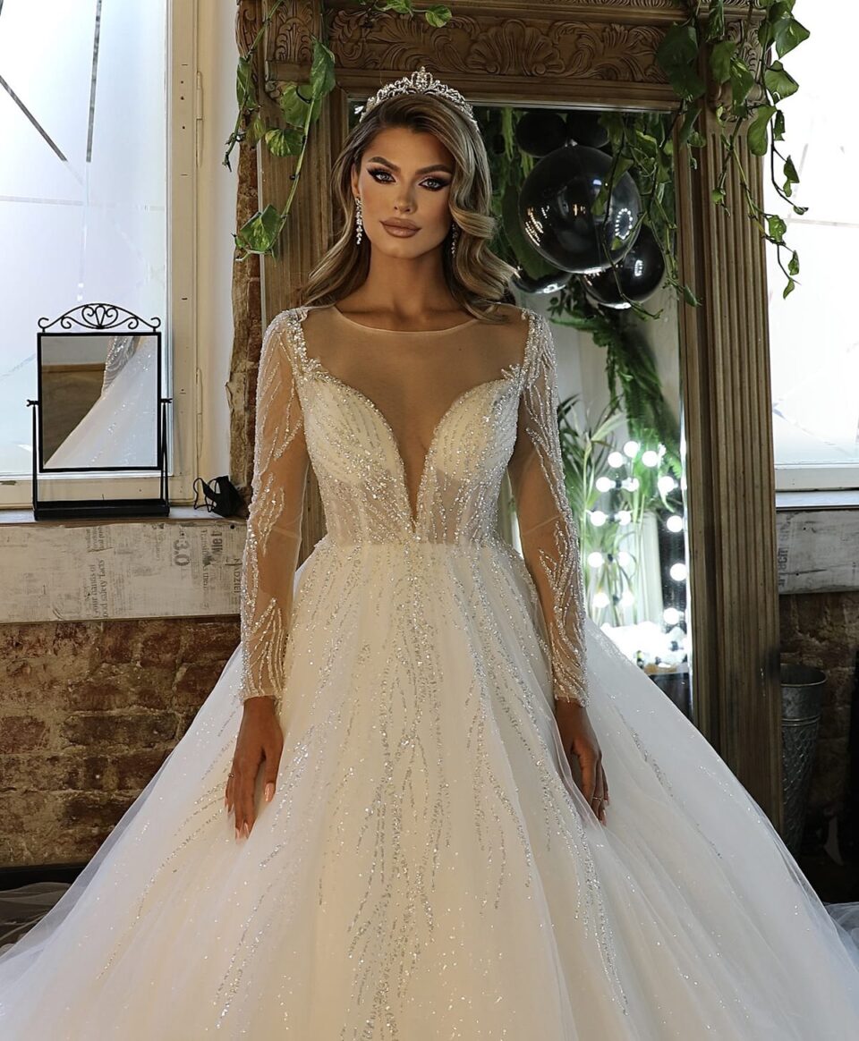rochie de mireasa stil printesa aimee