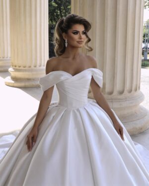 rochie de mireasa tafta 2024 aristocracy