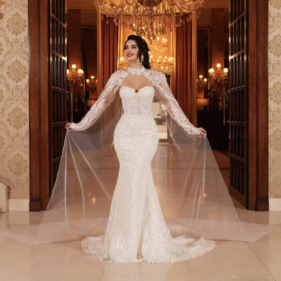 rochie de mireasa sirena amarena