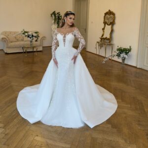 Rochie de mireasa 2 in 1 Madelaine (8)