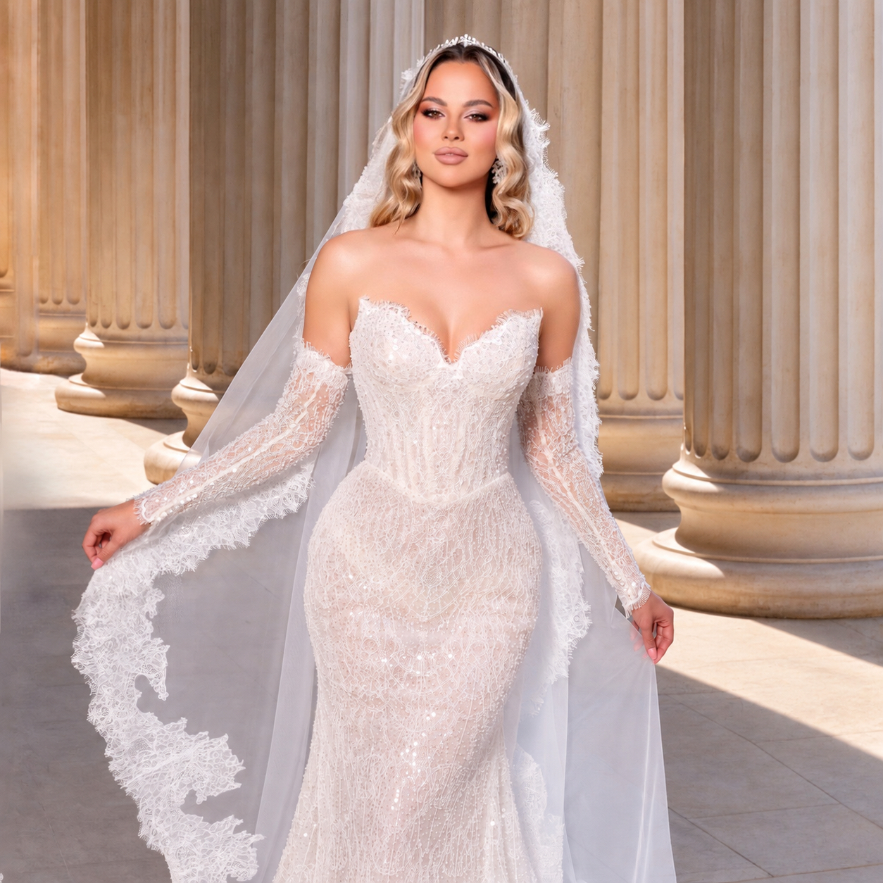 Rochie de mireasă sirenă POSITANO