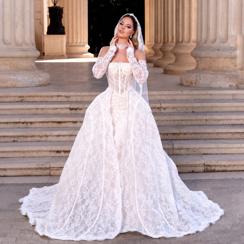 Rochie de mireasă 2 în 1 Petal